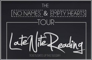late nite reading tour announcement