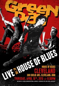 green day ohio show poster