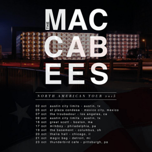 maccabees tour